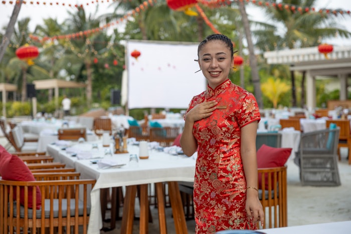 The Lunar New Year buffet at Kuda Villingili