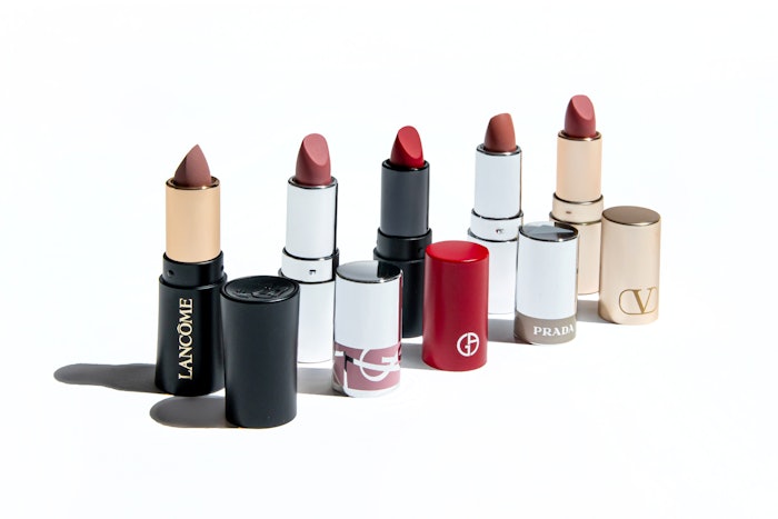The lipsticks of L&rsquo;Or&eacute;al's prestige brands.