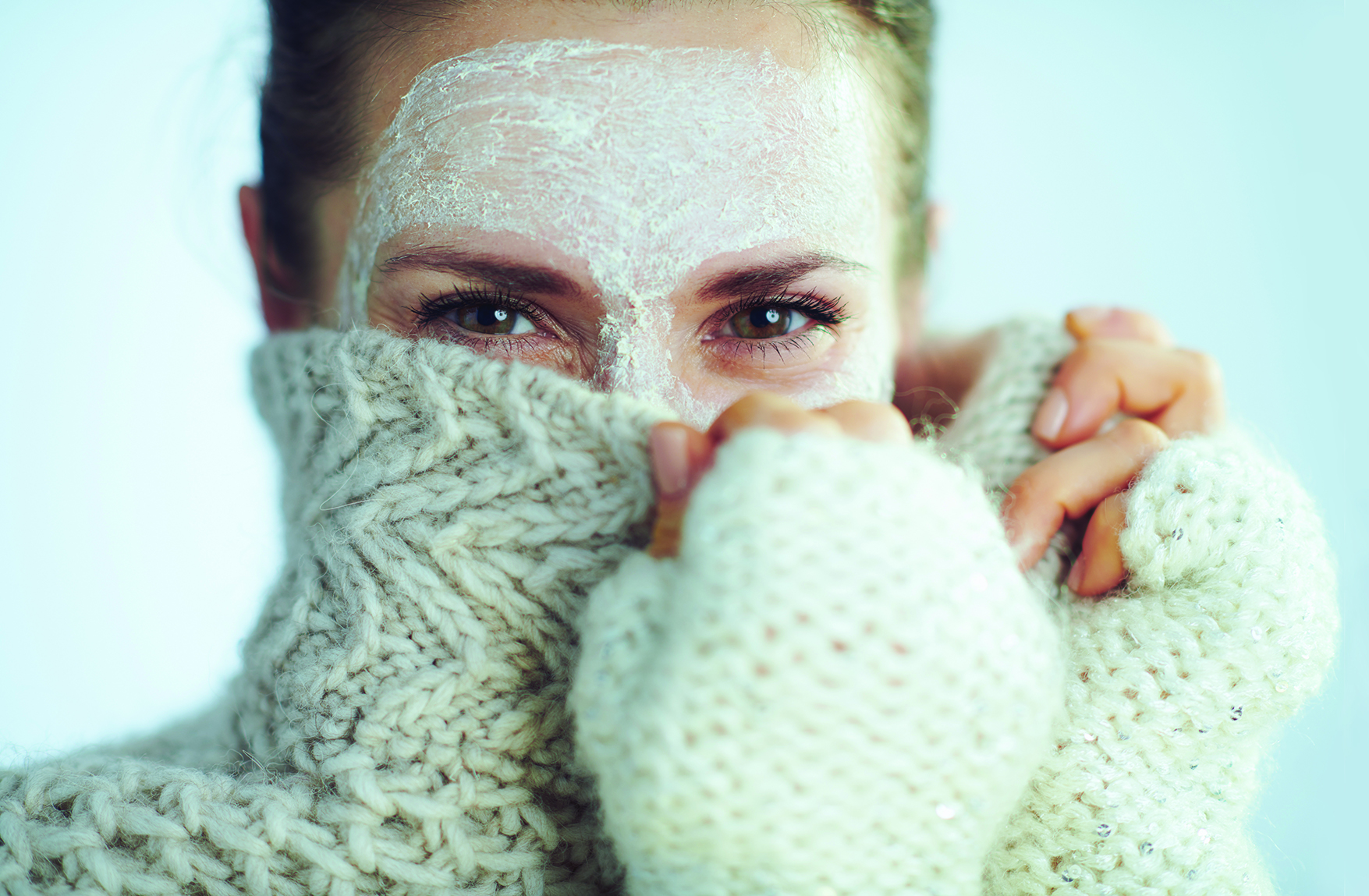 Looking to protect skin through the harsh winter months? Hydrate, hydrate, hydrate.