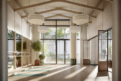 Bay Harbor Islands' movement studio, one of the property's many wellness-driven amenities.