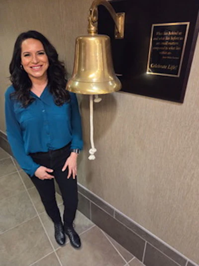 'I am still healing, still learning, still becoming, but I know this with certainty: there is purpose in this pain, strength in this struggle, and a meaningful, beautiful life on the other side of fear,' says Johnson. 'Cancer changed everything, but it did not define me.'