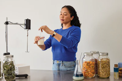 Drawing on her background in formulation and herbalism, Blake strived to create something safe for her team and clients. Then, a trip to the Middle East introduced her to sugaring, and better yet, a basic sugaring paste can be easily and simply made with just sugar, water and lemon.