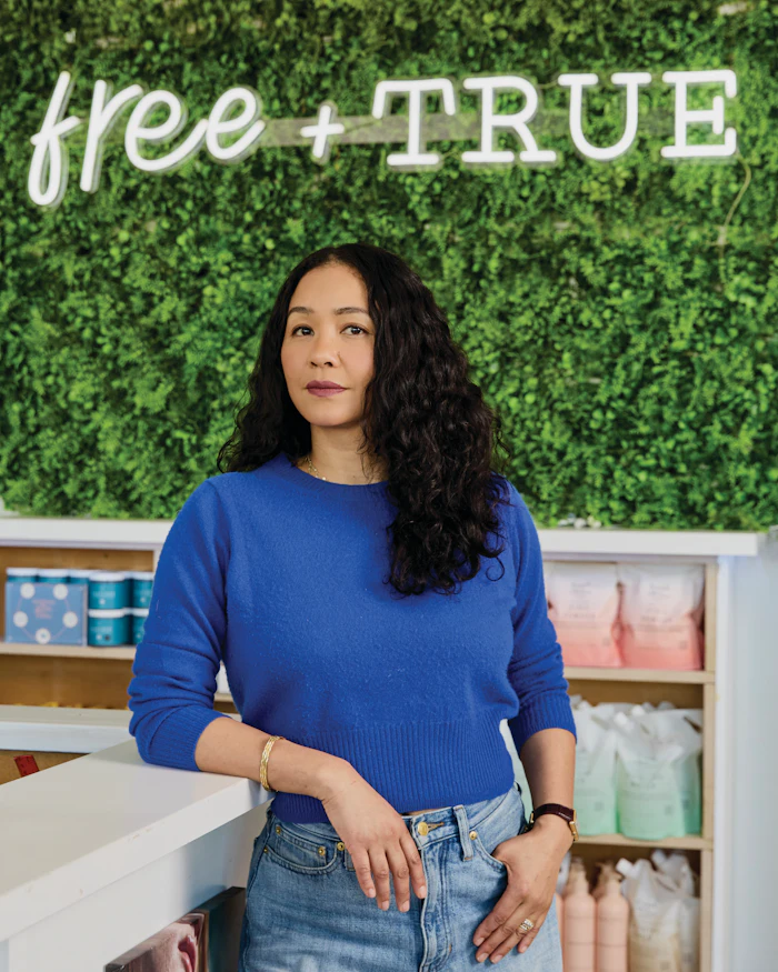Tami Blake is a licensed esthetician, spa owner and award-winning beauty entrepreneur behind two brands, Free + True and Sweet & True.