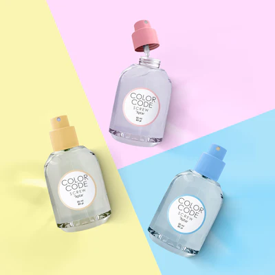 Systems like Aptar's Color Code combine bold, customizable color expression across components with refillable structures and high PCR content.