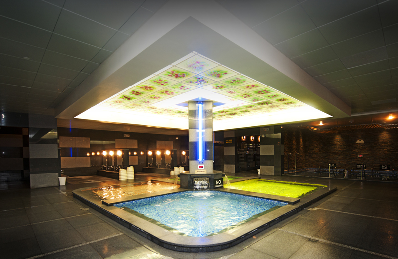 Indoor Bath Area Hottub