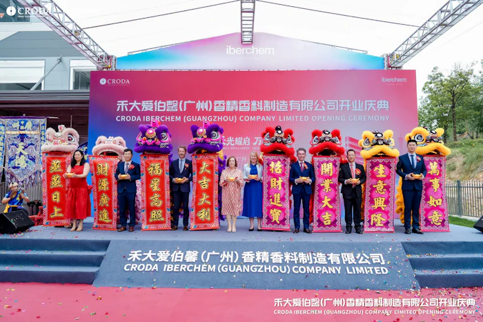 'Iberchem made its first investment in China in 2002,' said Jos&eacute; Balibrea, managing director of Iberchem and vice president of Croda's fragrances and flavors division. 'Today, China is our number one country by sales, and Asia is a key pillar of our F&F 2030 growth strategy.'