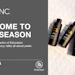 Skinkinc and Sorella Apothecary peel season podcast featuring four black skincare bottles with gold accents and educational content by Vanessa King