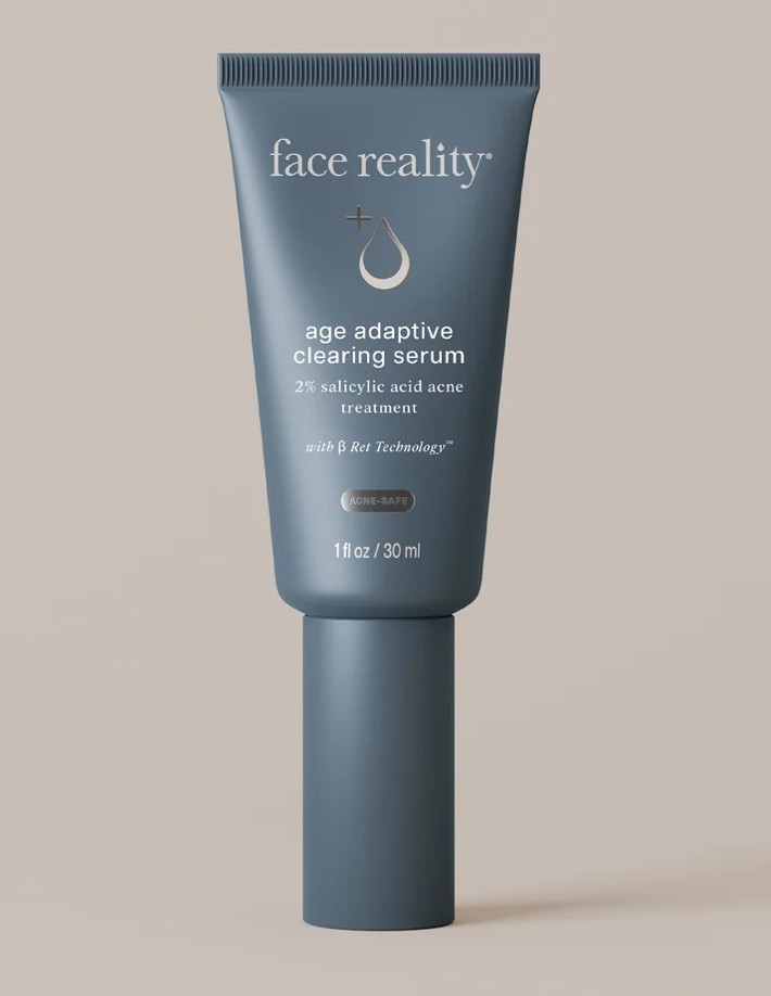 Face Reality age adaptive clearing serum 2% salicylic acid acne treatment 1 fl oz tube